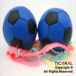 COLLAR PELOTA FUT NG/AZ 5CM HS5501-7 x 2